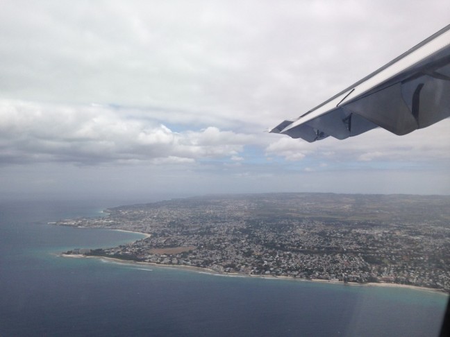 Caraïbes, vue avion, La Barbade